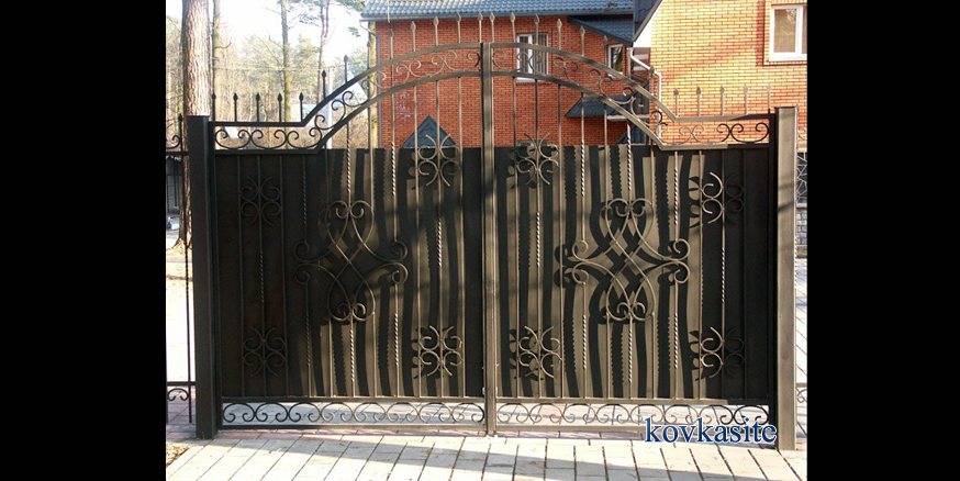 кованые ворота на заказ в москве №32